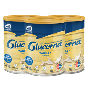 雅培Glucerna Triple Care糖尿病人专用营养奶粉850g 3罐包邮 