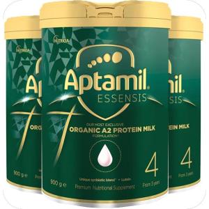 Aptamil 爱他美有机A2蛋白婴儿奶粉4段3罐包邮 900g  