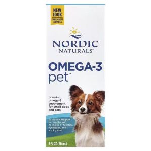 Nordic Naturals猫咪狗通用Omega3鱼油宠物美毛肢体60ml   2瓶包邮