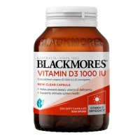 Blackmores 澳佳宝维他命D3胶囊1000IU 200粒 Blackmores 澳佳宝维他命D3胶囊1000IU 200粒