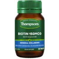 Thompson's 汤普森 生物素片 生发片 100粒 Thompson's 汤普森 生物素片 生发片 100粒