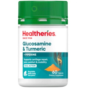 Healtheries Glucosamine + Turmeric 贺寿利维骨力+姜黄素 60粒