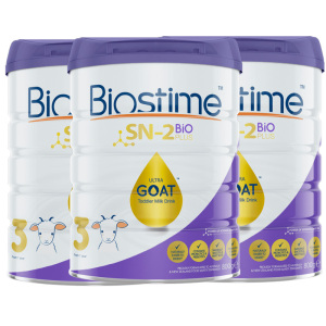 Biostime SN-2 BIO PLUS 法国合生元澳新有机婴儿配方羊奶粉 3段800g【3罐包邮】