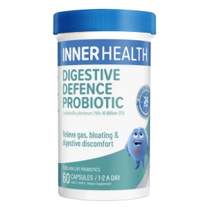 INNER HEALTH 澳洲肠道成人肠胃助消化缓胀气调理杆菌益生菌胶囊 60粒