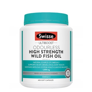 Swisse 高浓度无腥味深海鱼油软胶囊 1500mg 400粒