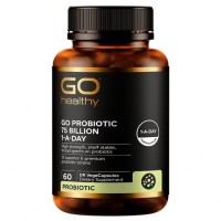 Go Healthy 高之源益生菌750亿有益菌 6个月以上适用 孕妇可用 保护肠胃 强化免疫 60粒 Go Healthy 高之源益生菌750亿有益菌 6个月以上适用 孕妇可用 保护肠胃 强化免疫 60粒