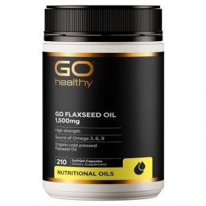Go healthy 高之源 1500mg亚麻籽油胶囊 210粒  含Omega3 缓情绪