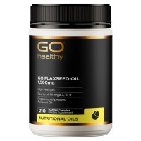 Go healthy 高之源 1500mg亚麻籽油胶囊 210粒 含Omega3 缓情绪 Go healthy 高之源 1500mg亚麻籽油胶囊 210粒 含Omega3 缓情绪