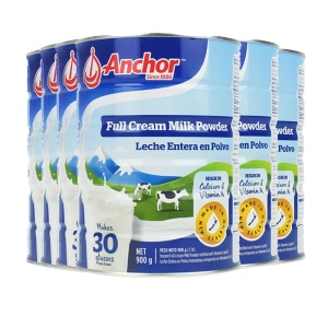 Anchor安佳高钙罐装牛奶粉 6罐包邮900g