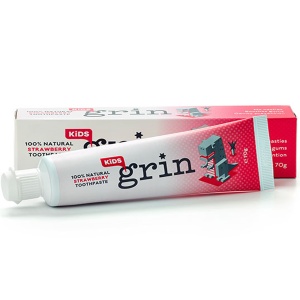 Grin 百分百天然儿童草莓味牙膏 70g