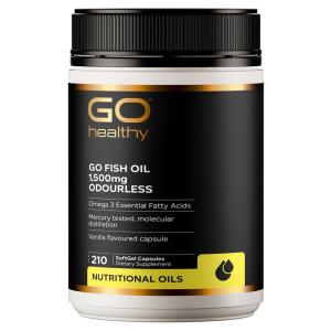GO Healthy 高之源 无腥味深海鱼油胶囊 1500mg 210粒
