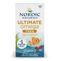 Nordic 挪威小鱼 12+岁青少年双倍鱼油60粒 草莓味 Nordic 挪威小鱼 12+岁青少年双倍鱼油60粒 草莓味