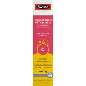 Swisse 维生素C泡腾片草莓味20粒