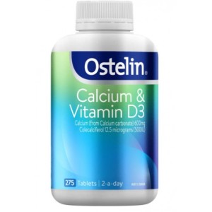 Ostelin钙片+维生素D3 深度补钙碳酸钙275粒