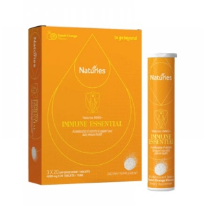 Naturies  奈氏力斯 天然免疫高浓度VC紫锥菊泡腾片 维生素C1000mg 60 片