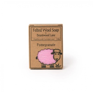Felted Wool Soap 新西兰天然手工羊毛香皂【石榴香】 100g