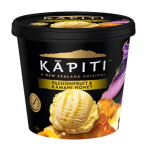 Kapiti冰淇淋 百香果&卡玛希蜂蜜味道 1升