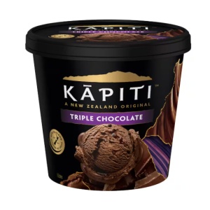 Kapiti冰淇淋 三重巧克力味道 1升