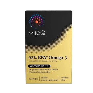 MitoQ 高纯度鱼油 92% EPA Omega 3-60粒