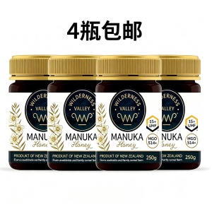 Wilderness Valley 麦卢卡蜂蜜 UMF15+ 250g*4瓶包邮