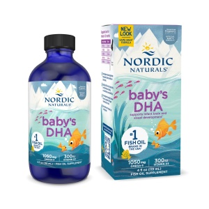 Nordic Naturals挪威婴儿DHA维生素鳕鱼肝油鱼油 60毫升